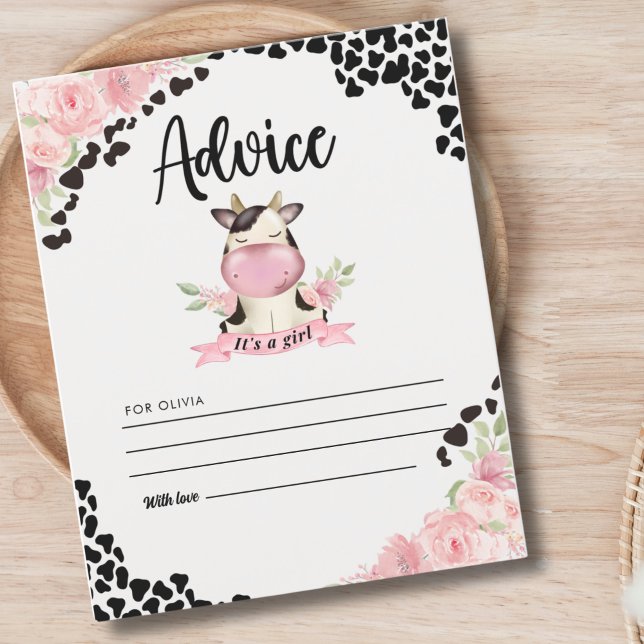Holy Cow It's a Girl Cute Cow Baby shower (Skapare uppladdad)