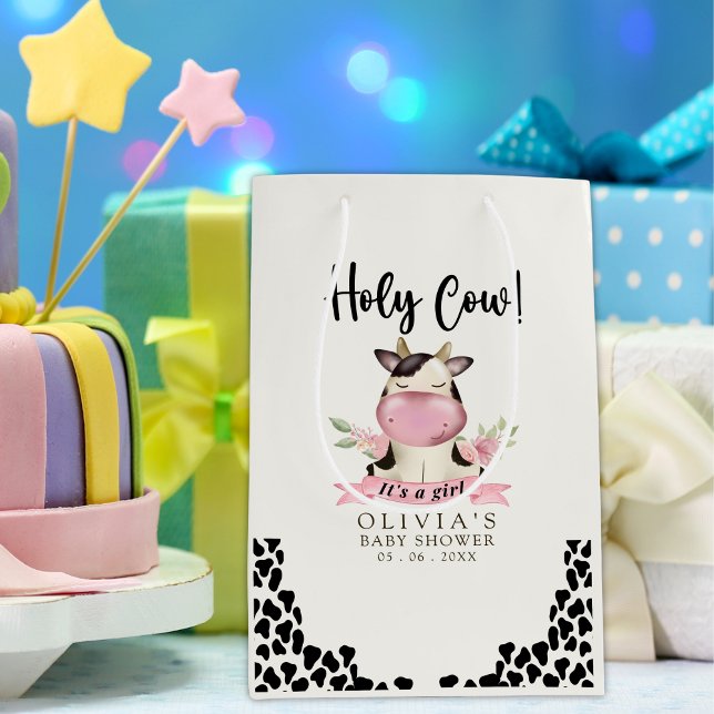 Holy Cow It's a Girl Cute Cow Baby shower (Skapare uppladdad)