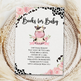 Holy Cow It's a Girl Cute Cow Baby shower Tilläggskort