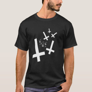 Holy Crosses 666 Hail Satan T Shirt