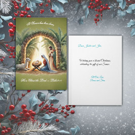 Holy Family Nativity Helgkort
