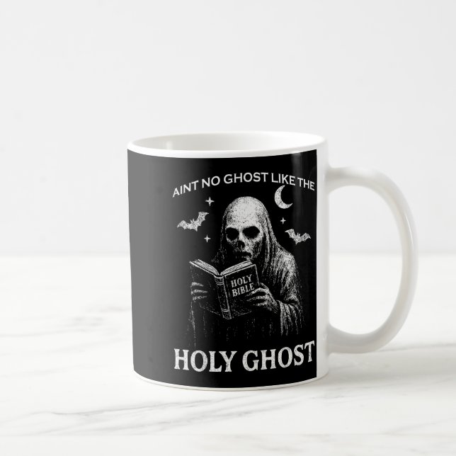 Holy Ghost Creepy Realistic Distressed Halloween B Kaffemugg (Höger)