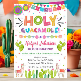 Holy Guacamole Graduation Fiesta Invitation Inbjudningar