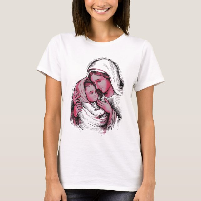 Holy Mary - Nossa Senhora T Shirt (Framsida)