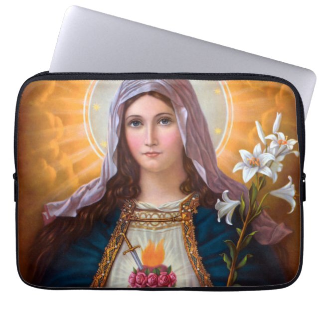 Holy Mother Mary Immaculate heart,St Mary,Catholic Laptop Fodral (Framsidan)