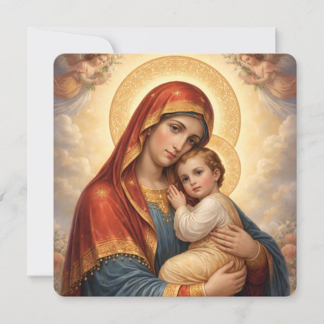 Holy Mother of God – Divine Love & Protection´11 Julkort (Framsida)