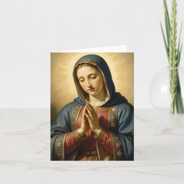 Holy Mother of God – Divine Love & Protection Helgkort (Framsida)