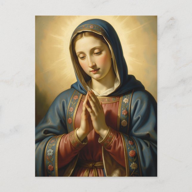 Holy Mother of God – Divine Love & Protection Vykort (Framsida)
