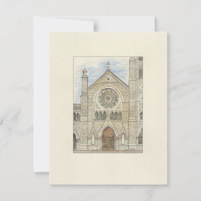 Holy Name Cathedral-kort Meddelande (Framsida)