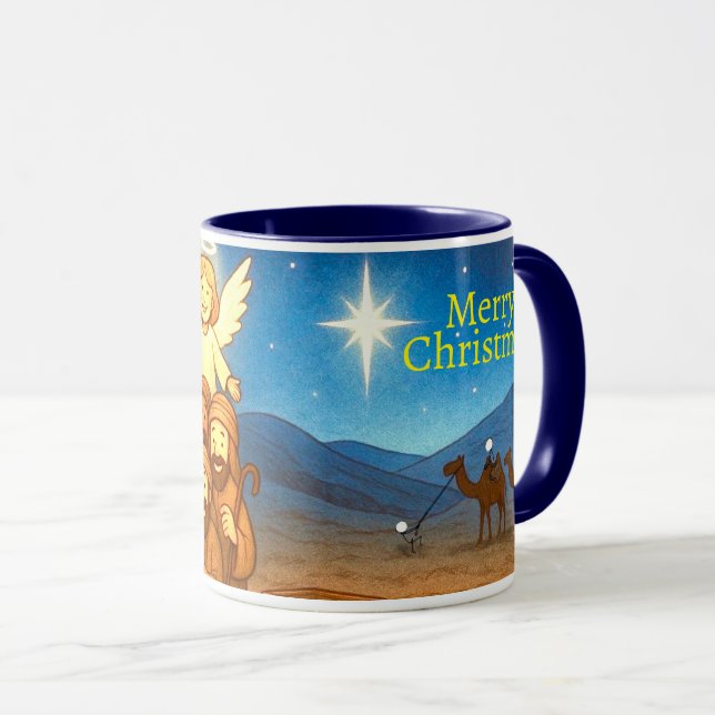 Holy Night Selfie Christmas 11 oz Coffee Mug Mugg (Framsida höger)
