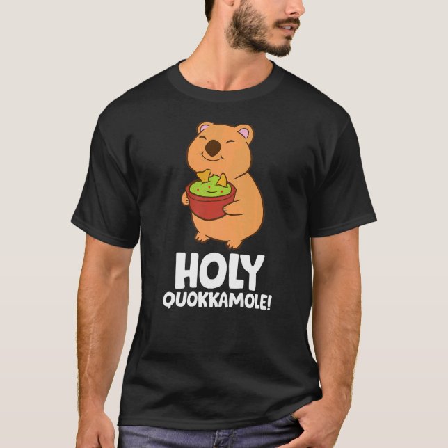 Holy Quokkamole Avocado Quokka Vegan Guacamole Quo T Shirt (Framsida)