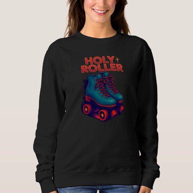 Holy Roller Skates - Christian T Shirt (Framsida)