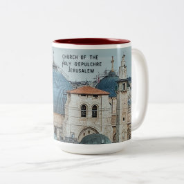 Holy Sepulchre Christian-theme faith-inspired Två-Tonad Mugg