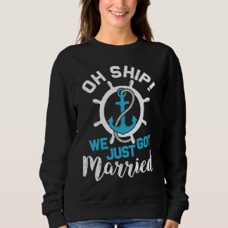 Holy Ship we just got Married Funny Cruise couples T Shirt