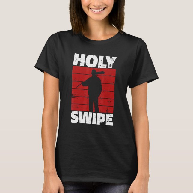 Holy Swipe Quote for a Janitor T Shirt (Framsida)
