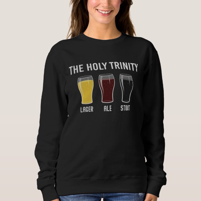 Holy Trinity Beer Drinking Lager Ale Stout St Patr T Shirt (Framsida)