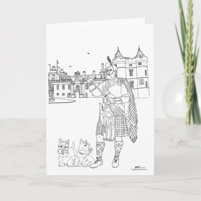 Holyrood Palace Scotland Kort (Framsida)