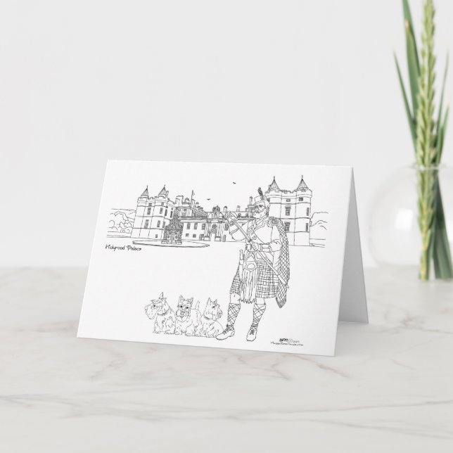Holyrood Palace Scotland Kort (Framsida)
