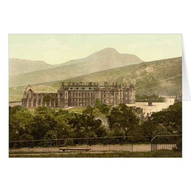 Holyrood slott, Edinburgh, Skottland Hälsningskort (Framsidan Horizontal)