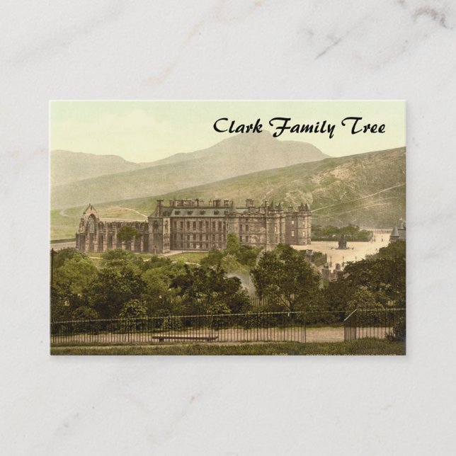 Holyrood slott, Edinburgh, Skottland Visitkort (Framsida)