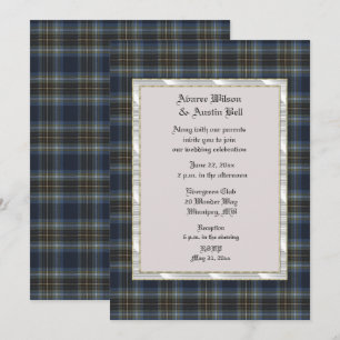 Holyrood Tartan med Pearl Ram Inbjudningar