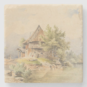 Holzhütte am See - Carl Lafite Stenunderlägg
