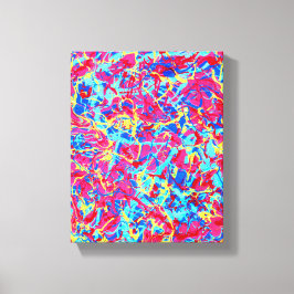 Homage à Pollock 1, levande målardroppkonst canvas