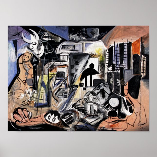 Homage Cubism POSTER/DESIGN by VinnyFish Poster (Framsidan)