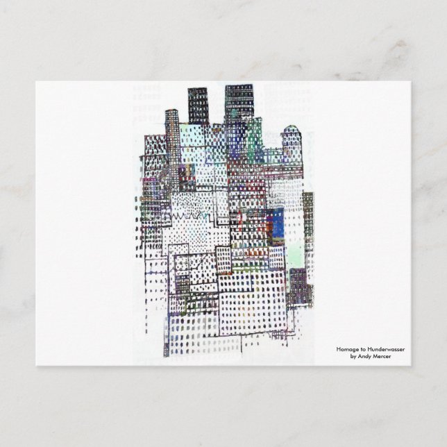 Homage to Hundertwasser Vykort (Framsida)