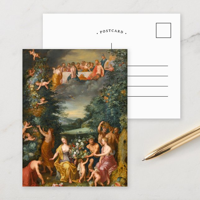 Homage to the Goddess Flora, en gudarnas fest Vykort (Skapare uppladdad)