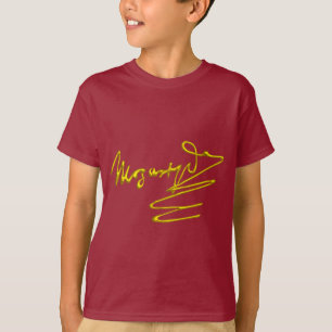 HOMAT MOZART 3D Guld Namnteckning Composer T-shirt