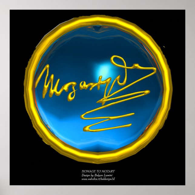 HOMAT TO MOZART, Blue Sapphire kolossal storlek Poster (Framsidan)