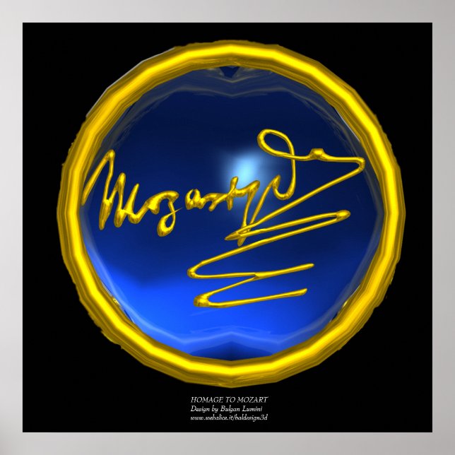 HOMAT TO MOZART, Blue Sapphire kolossal storlek Poster (Framsidan)