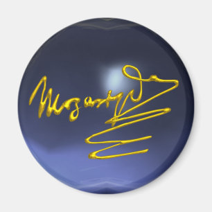 HOMAT TO MOZART,blue topaz Magnet