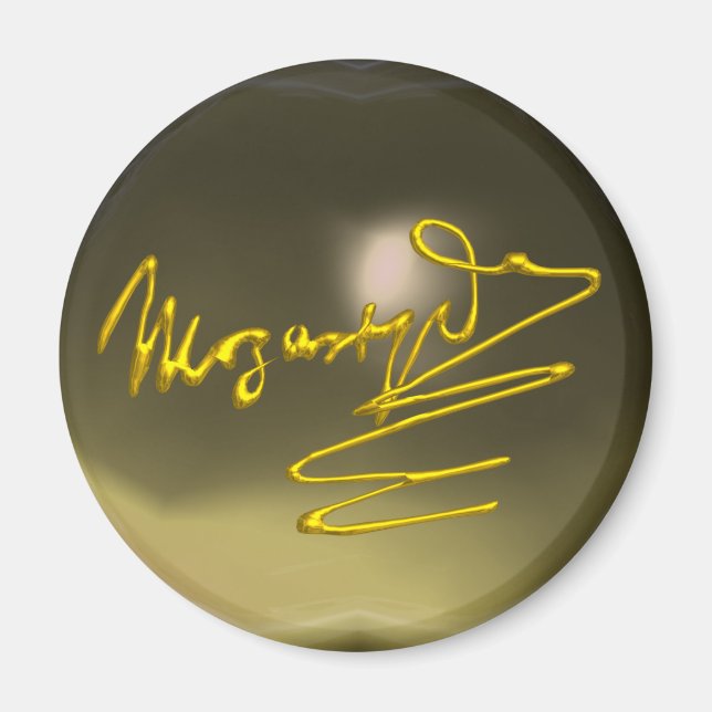 HOMAT TO MOZART,grått agate Magnet (Framsidan)