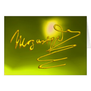 HOMAT TO MOZART, Gult Topaz Hälsningskort