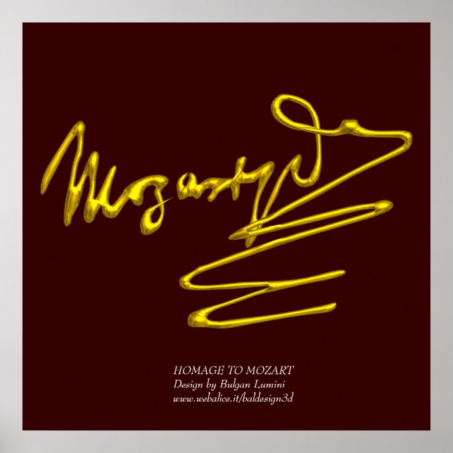 HOMAT TO MOZART POSTER (Framsidan)