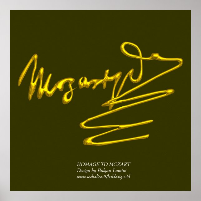 HOMAT TO MOZART POSTER (Framsidan)