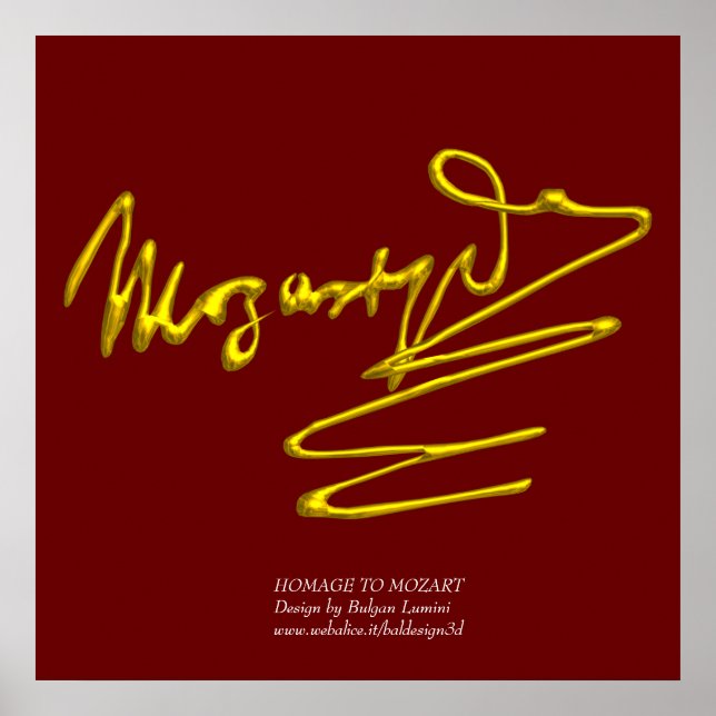 HOMAT TO MOZART POSTER (Framsidan)