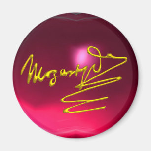 HOMAT TO MOZART,Red rosa ruby Magnet