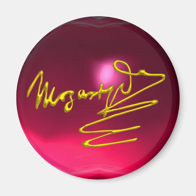 HOMAT TO MOZART,Red rosa ruby Magnet (Framsidan)