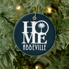 HOME Abbeville South Carolina Julgransprydnad Keramik