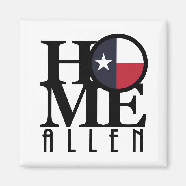 HOME Allen TX Magnet (Framsidan)