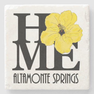 HOME Altamonte Vår Gult Hibiscus Stenunderlägg