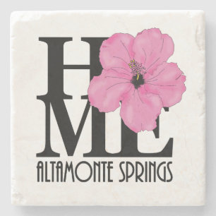 HOME Altamonte Vår Rosa Hibiscus Stenunderlägg