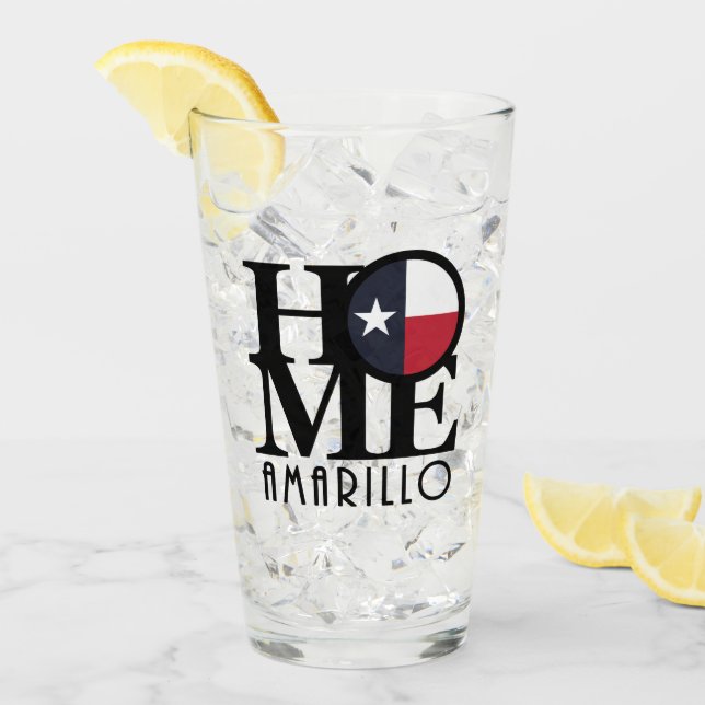 HOME Amarillo Texas Glaskopp (Framsida Ice)