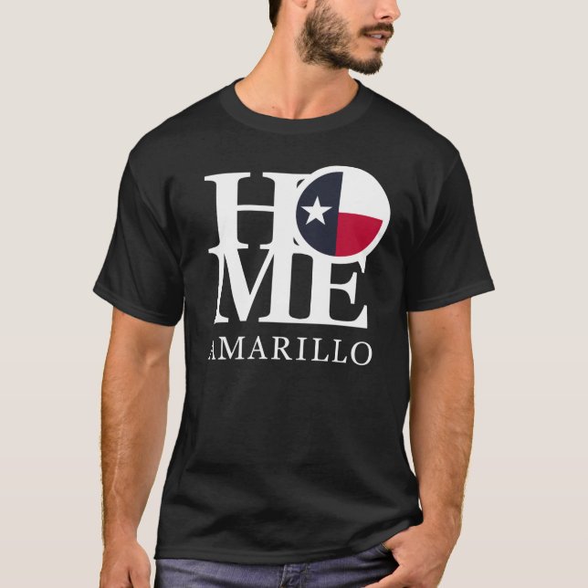 HOME Amarillo Texas T Shirt (Framsida)