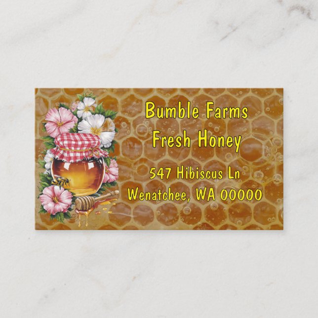 Home Apiary Thank You Card for packages Visitkort (Framsida)