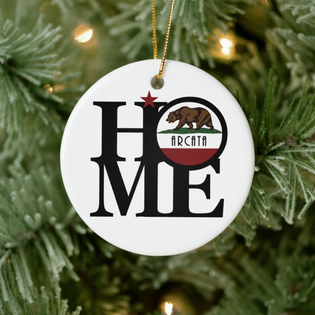 HOME Arcata, Kalifornien Julgransprydnad Keramik (Träd)