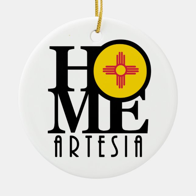 HOME Artesia New mexico Julgransprydnad Keramik (Framsidan)